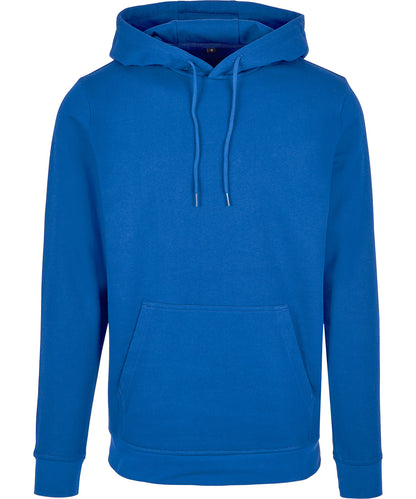 Build Your Brand Basic BB001 Basic hoodie in Intense Blue