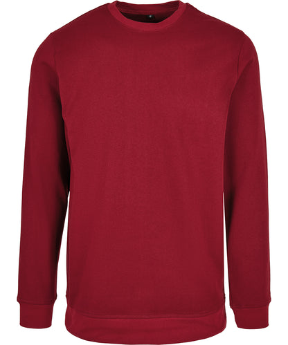 Build Your Brand Basic BB003 Basic crew neck in Burgundy