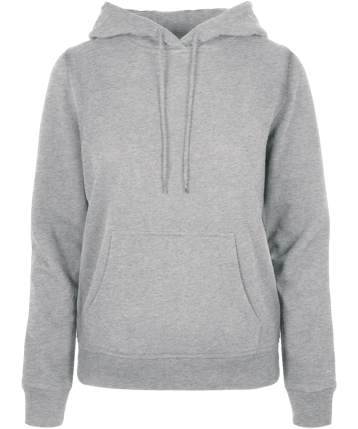 Build Your Brand Basic BB007 Women's basic hoodie in Heather Grey