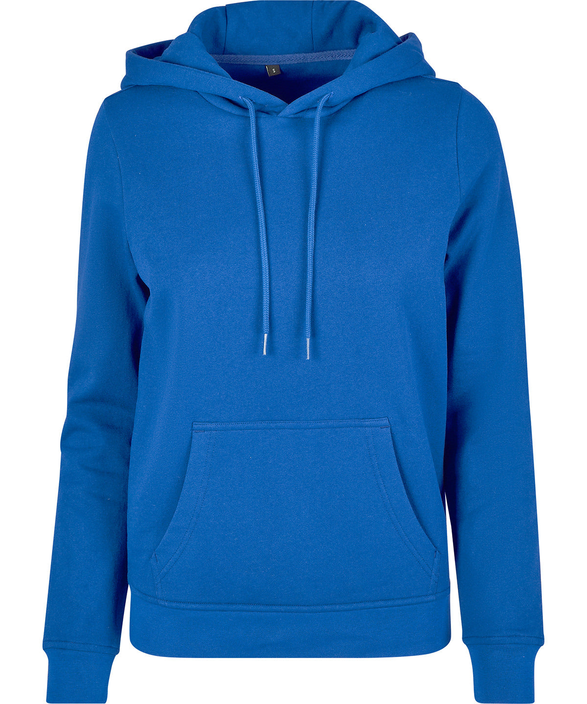 Build Your Brand Basic BB007 Women's basic hoodie in Intense Blue