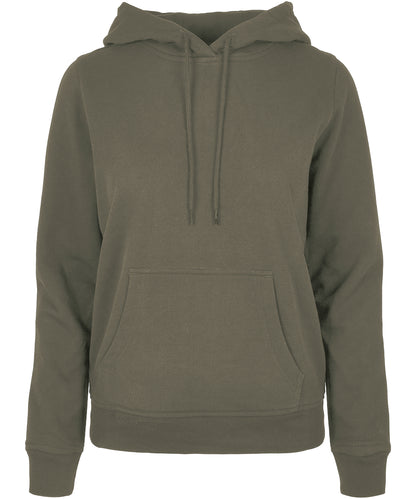 Build Your Brand Basic BB007 Women's basic hoodie in Olive