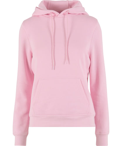 Build Your Brand Basic BB007 Women's basic hoodie in Soft Pink