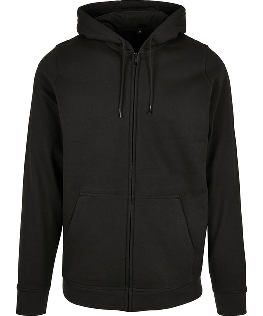 Build Your Brand Basic BB008 Basic zip hoodie in Black