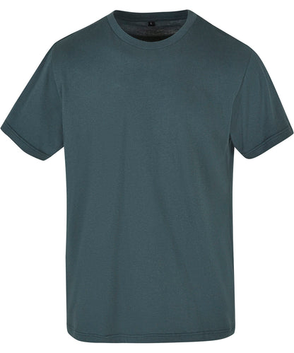 Build Your Brand Basic BB010 Basic round neck tee in Bottle Green