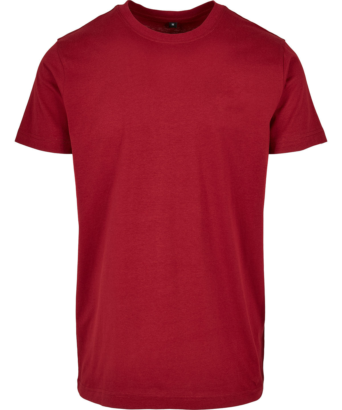 Build Your Brand Basic BB010 Basic round neck tee in Burgundy