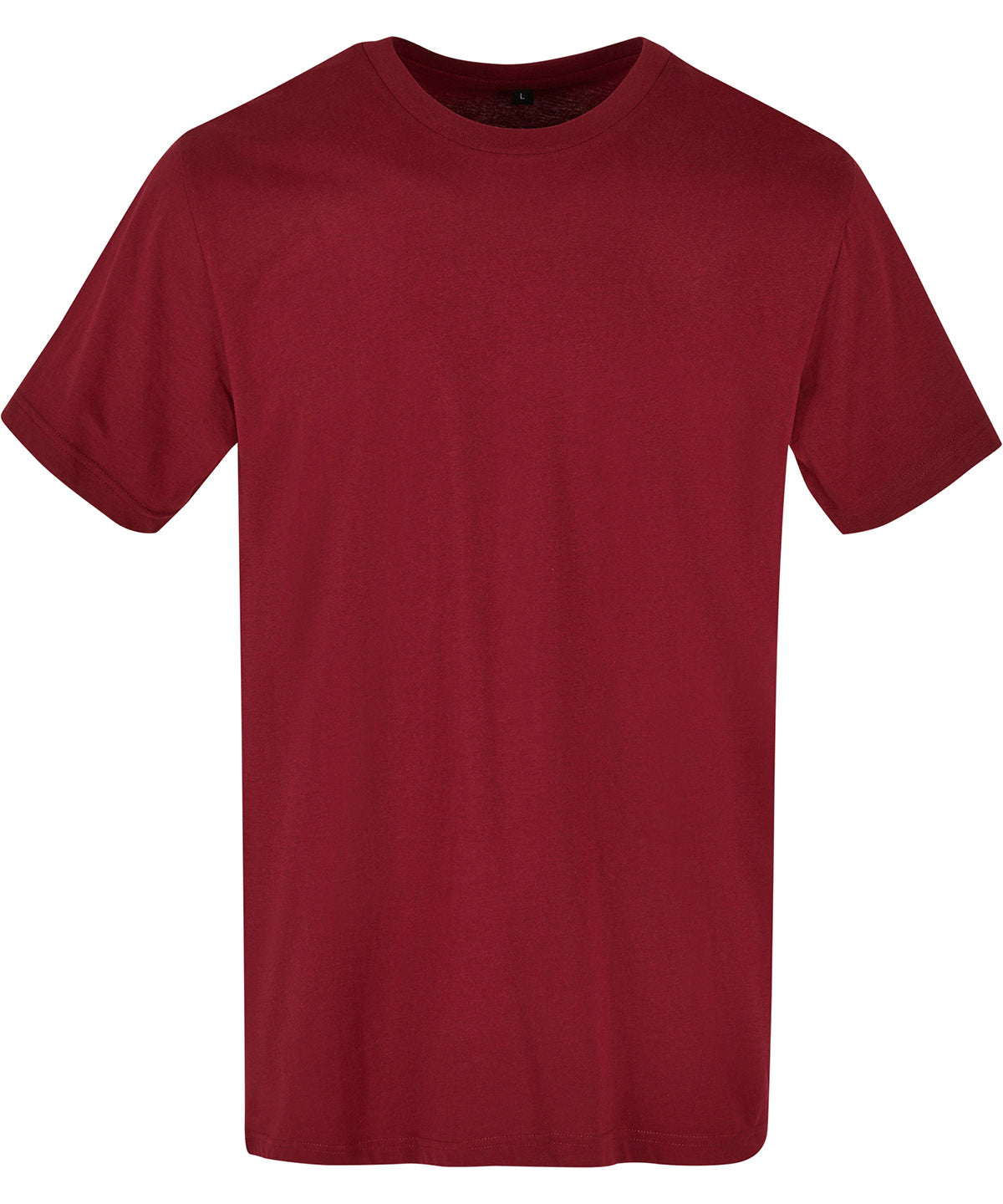 Build Your Brand Basic BB010 Basic round neck tee in Cherry