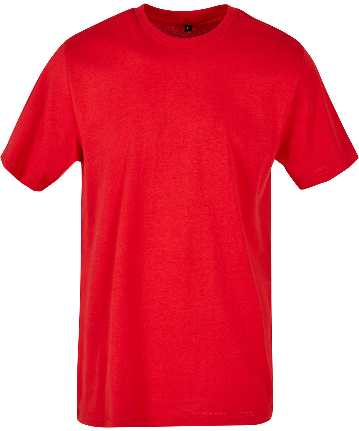 Build Your Brand Basic BB010 Basic round neck tee in City Red