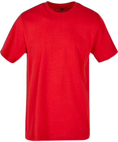Build Your Brand Basic BB010 Basic round neck tee in City Red