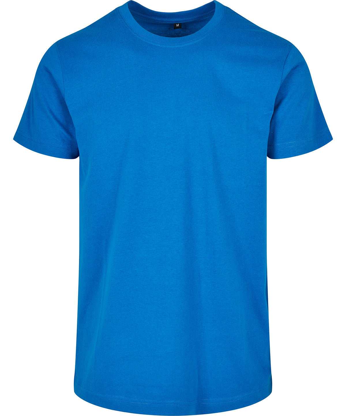 Build Your Brand Basic BB010 Basic round neck tee in Cobalt Blue