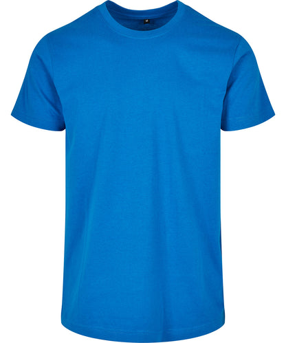 Build Your Brand Basic BB010 Basic round neck tee in Cobalt Blue
