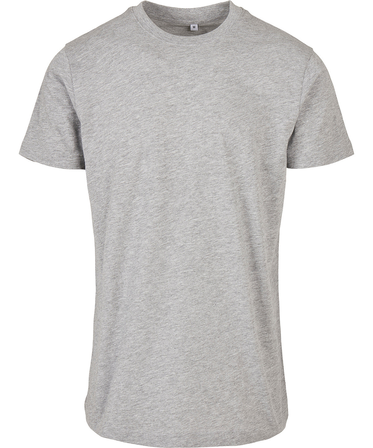 Build Your Brand Basic BB010 Basic round neck tee in Heather Grey