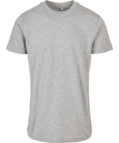 Build Your Brand Basic BB010 Basic round neck tee in Heather Grey