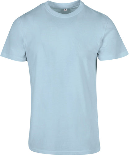 Build Your Brand Basic BB010 Basic round neck tee in Ocean Blue