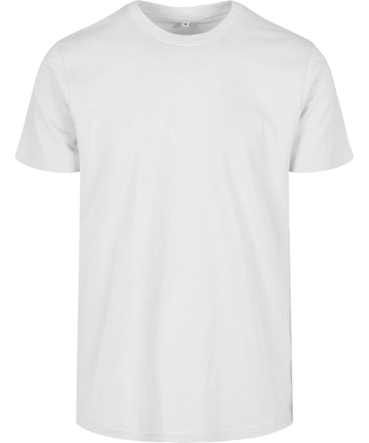 Build Your Brand Basic BB010 Basic round neck tee in White