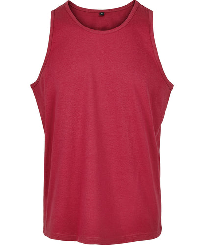 Build Your Brand Basic BB011 Basic tank in Burgundy