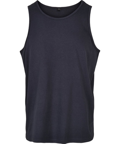 Build Your Brand Basic BB011 Basic tank in Navy