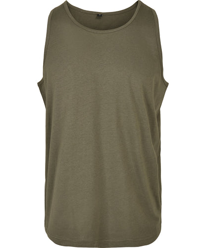 Build Your Brand Basic BB011 Basic tank in Olive