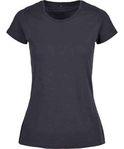 Build Your Brand Basic BB012 Women's basic tee in Navy