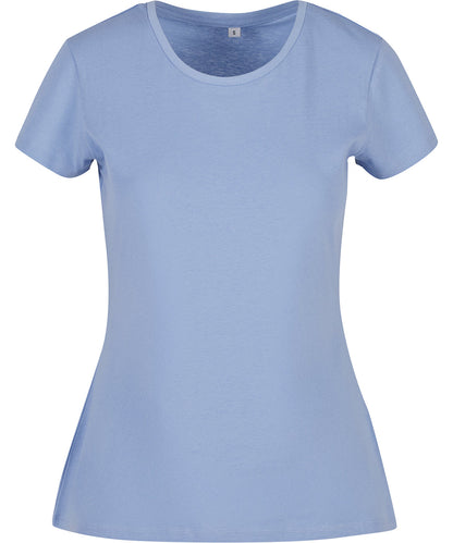 Build Your Brand Basic BB012 Women's basic tee in Powder Blue