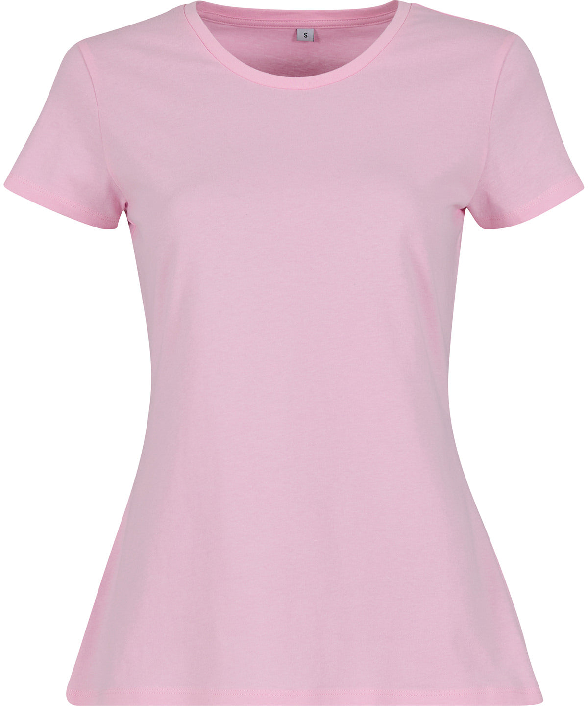 Build Your Brand Basic BB012 Women's basic tee in Soft Pink