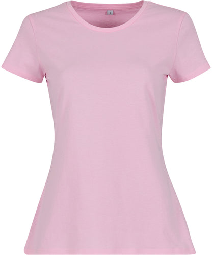 Build Your Brand Basic BB012 Women's basic tee in Soft Pink