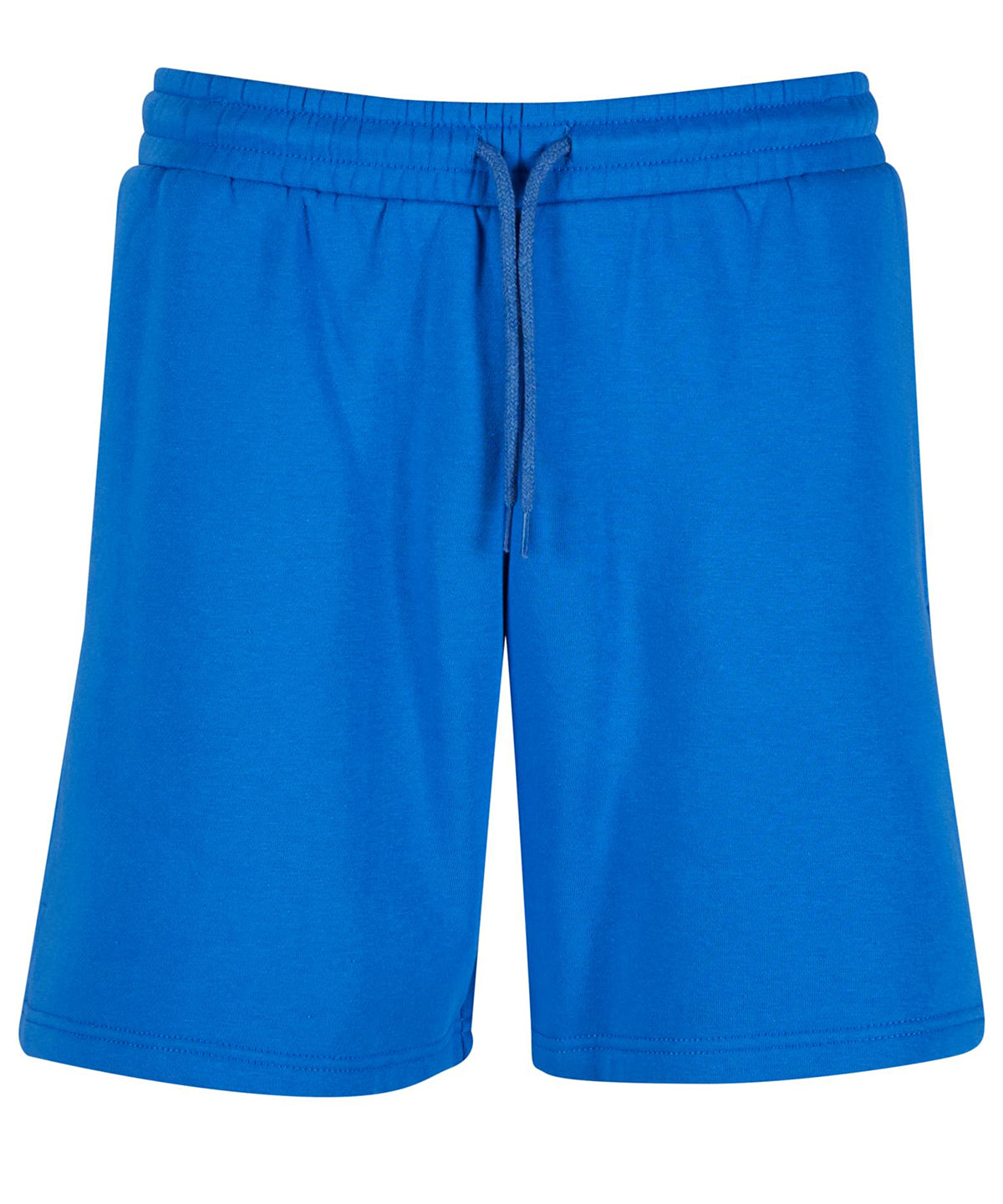 Build Your Brand Basic BB032 Women’s basic sweat shorts in Intense Blue