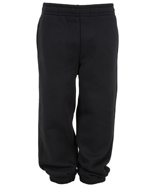 Build Your Brand Basic BB033 Kids basic sweatpants in Black