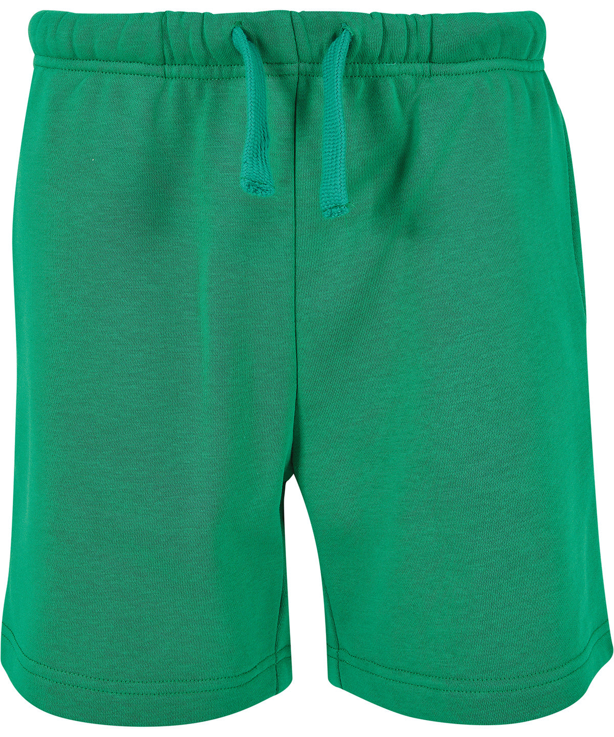Build Your Brand Basic BB034 Kids basic sweat shorts in Grass Green