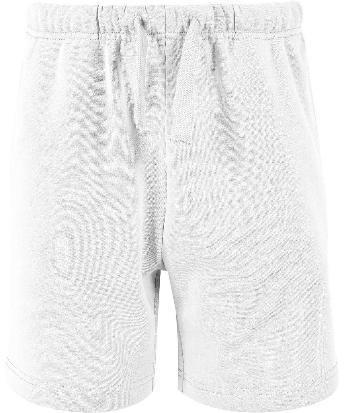 Build Your Brand Basic BB034 Kids basic sweat shorts in White