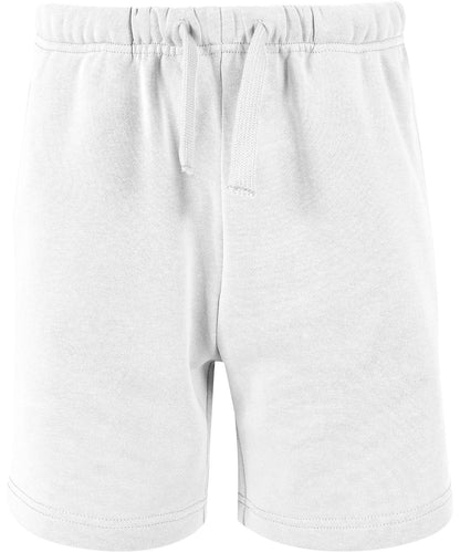 Build Your Brand Basic BB034 Kids basic sweat shorts in White