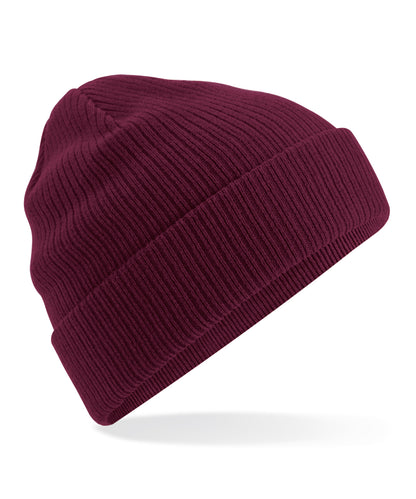 Beechfield BC050 Organic cotton beanie in Burgundy