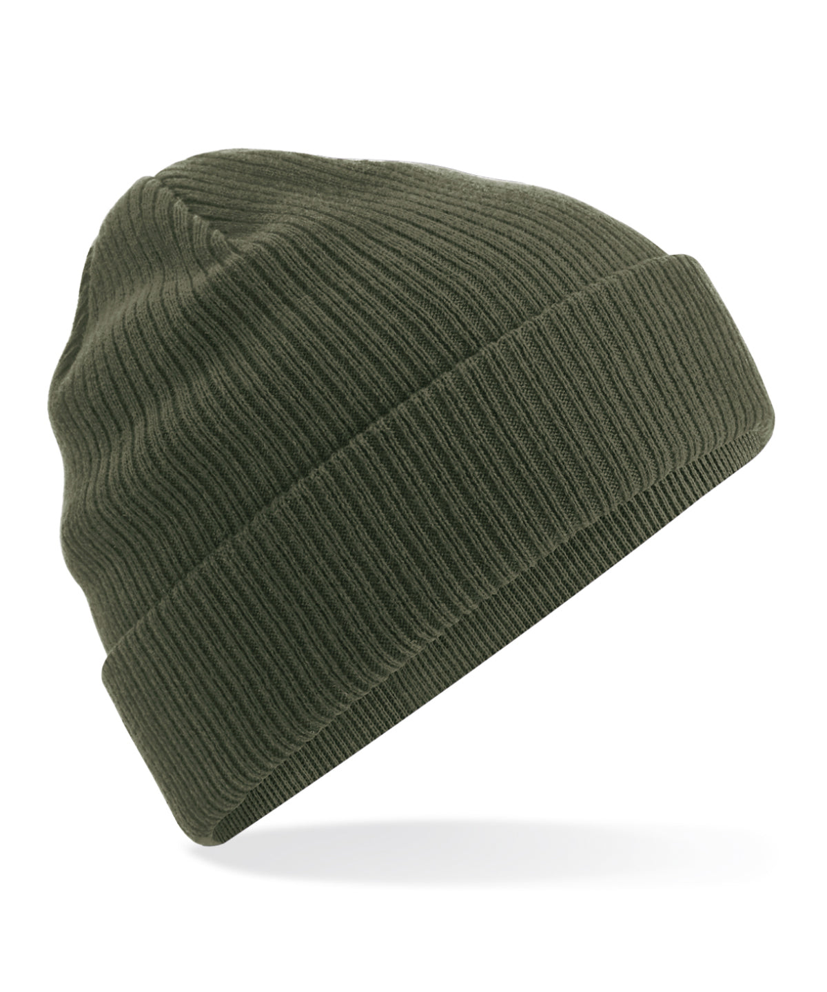 Beechfield BC050 Organic cotton beanie in Olive Green