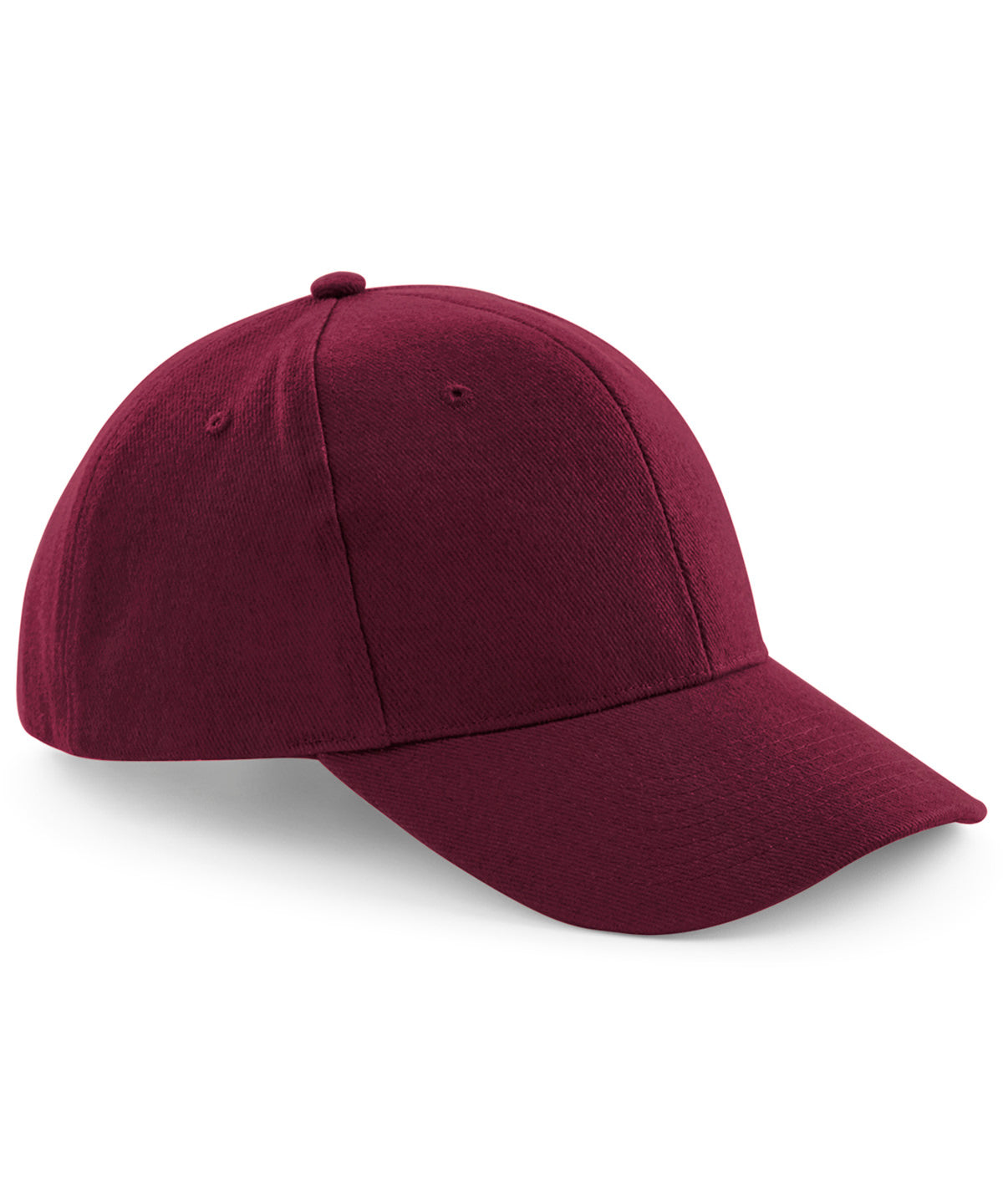 Beechfield BC065 Pro-style heavy brushed cotton cap in Burgundy