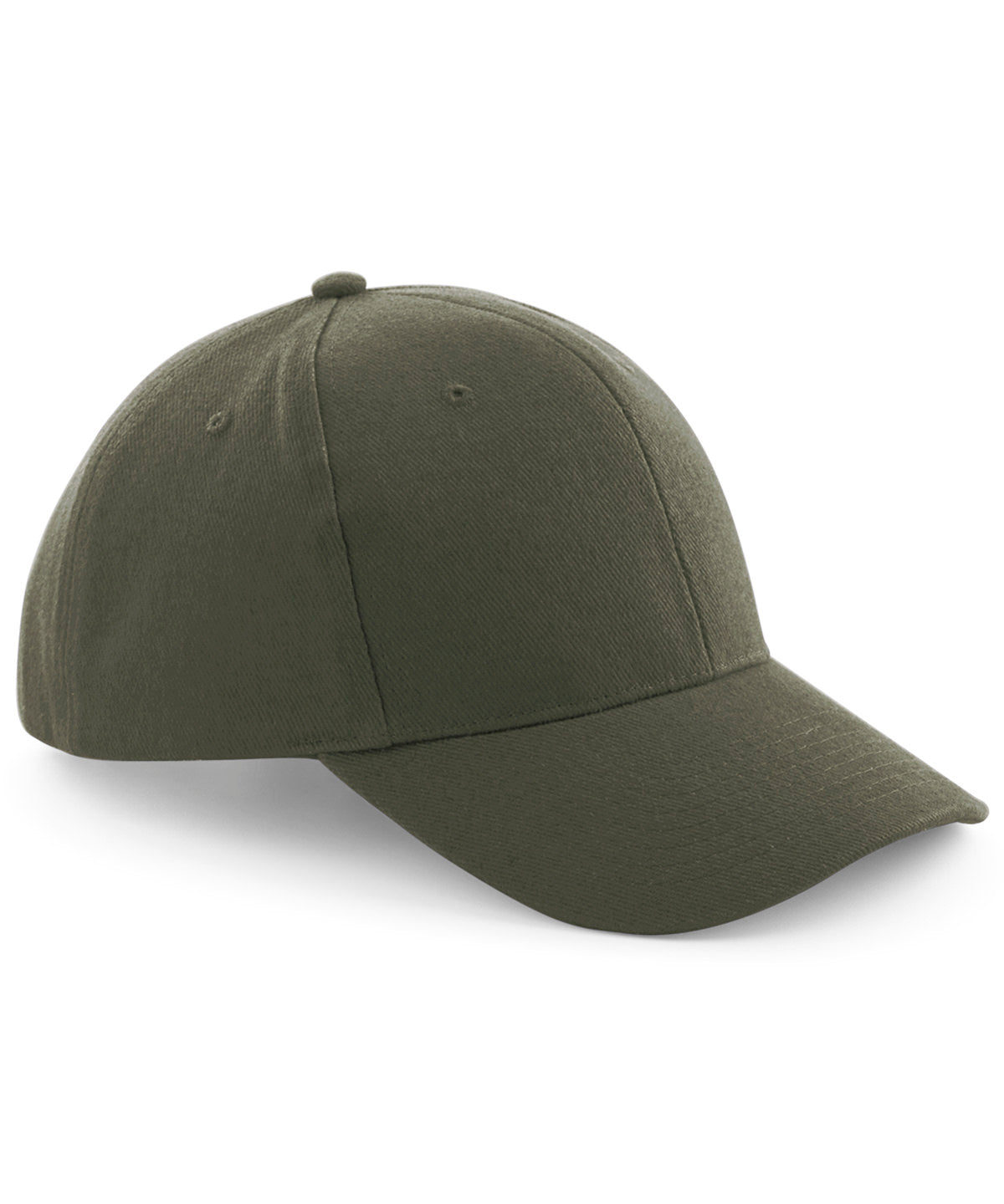 Beechfield BC065 Pro-style heavy brushed cotton cap in Olive Green