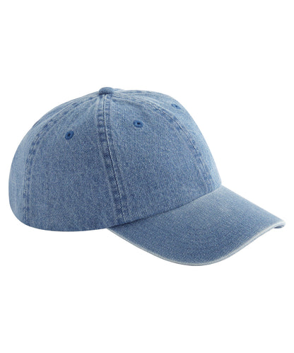 Beechfield BC105 Denim cap in Mid Blue