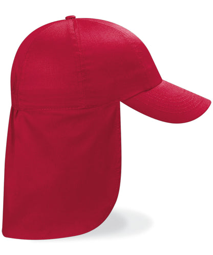 Beechfield BC11B Junior legionnaire-style cap in Classic Red