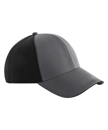 Beechfield BC165 Club cap in Gunmetal Grey/Black