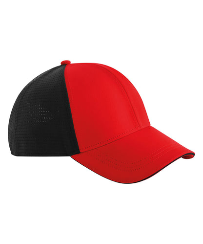 Beechfield BC165 Club cap in Red/Black
