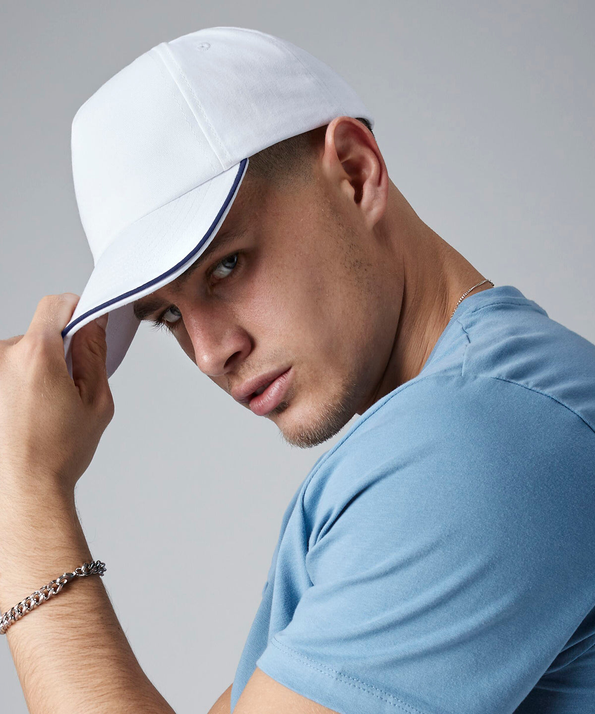 Beechfield BC25C Authentic 5-panel cap - piped peak