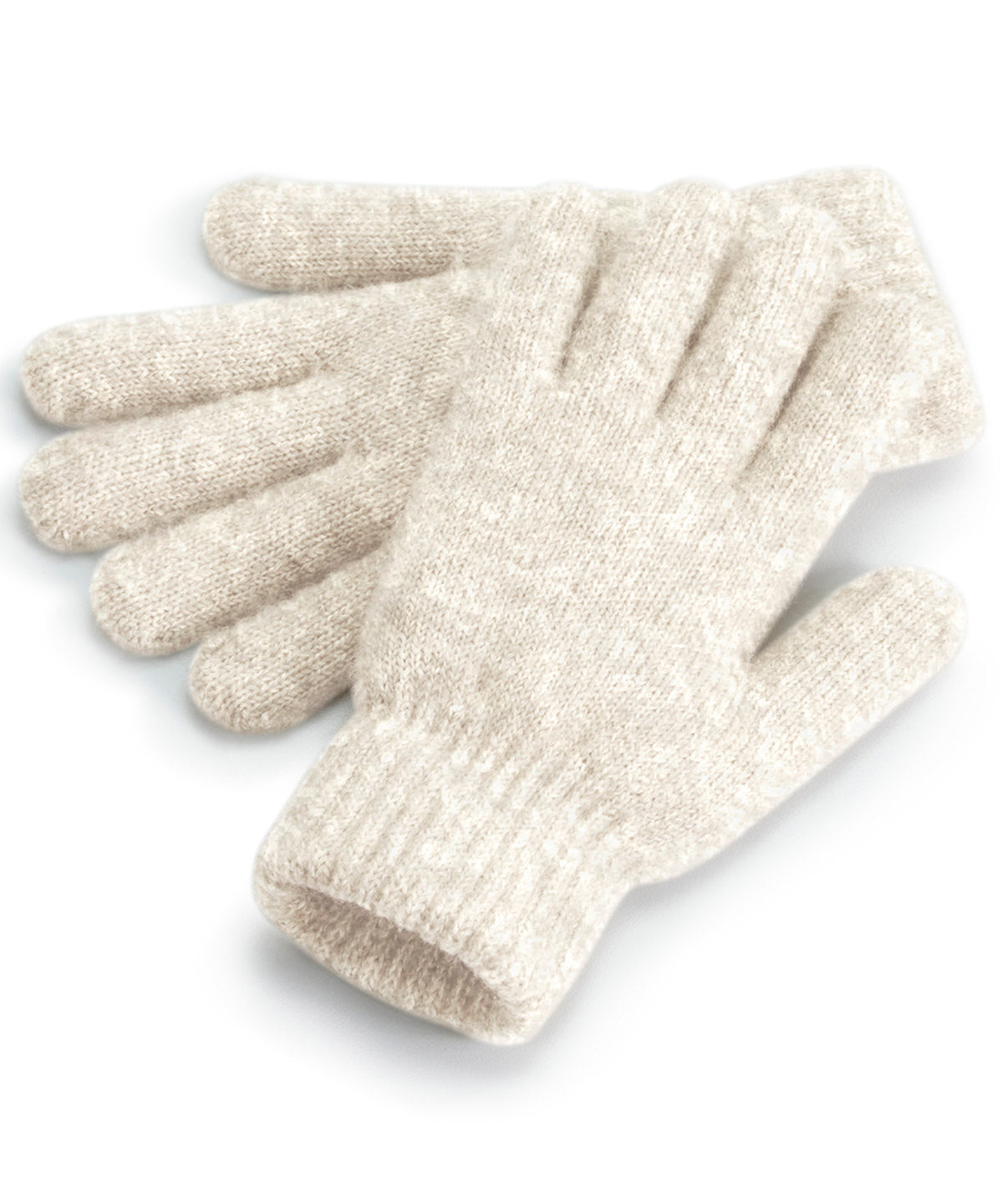 Beechfield BC387 Cosy ribbed-cuff gloves in Almond Marl