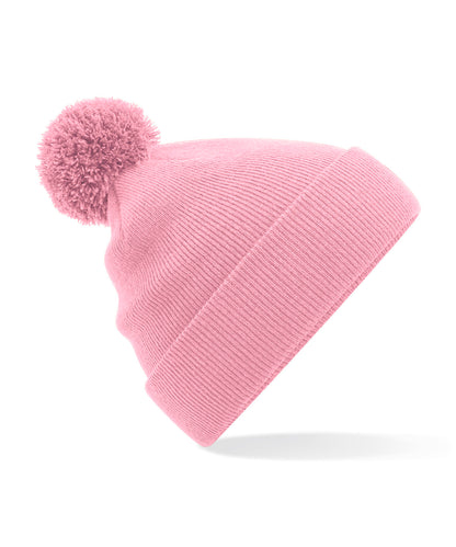 Beechfield BC426 Original pom pom beanie in Dusky Pink