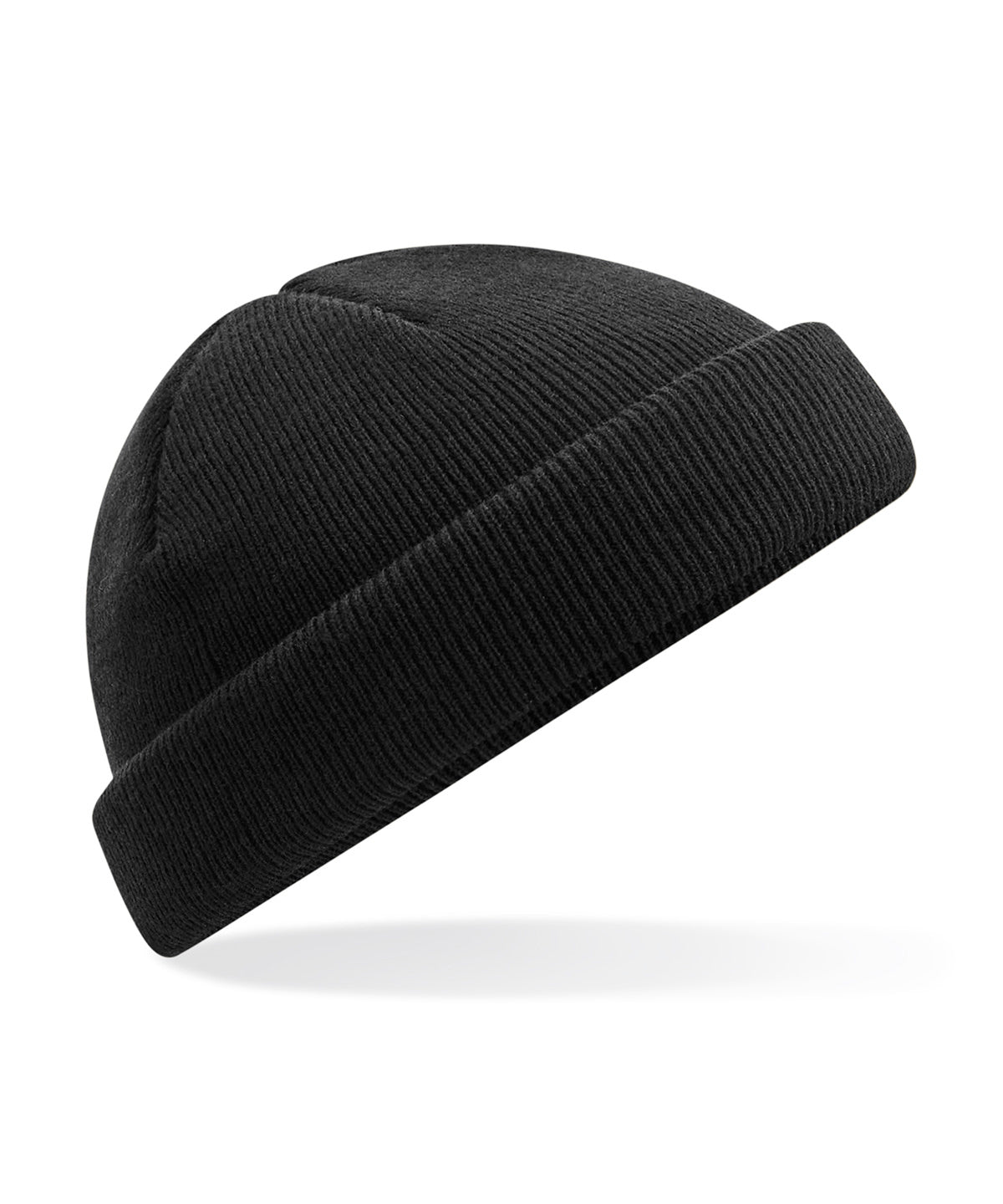 Beechfield BC43R Recycled mini fisherman beanie in Black