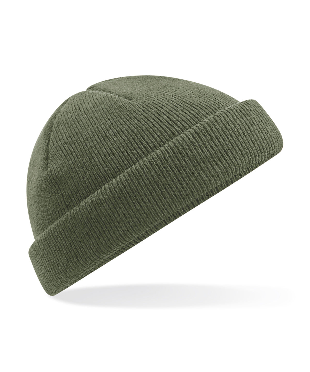 Beechfield BC43R Recycled mini fisherman beanie in Olive Green