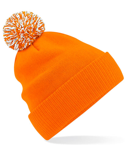 Beechfield BC450 Snowstar® beanie in Orange/White