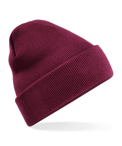 Beechfield BC45R Recycled original cuffed beanie in Burgundy