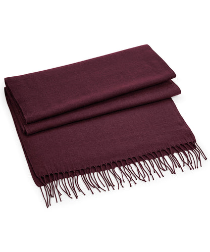 Beechfield BC500 Classic woven scarf in Burgundy