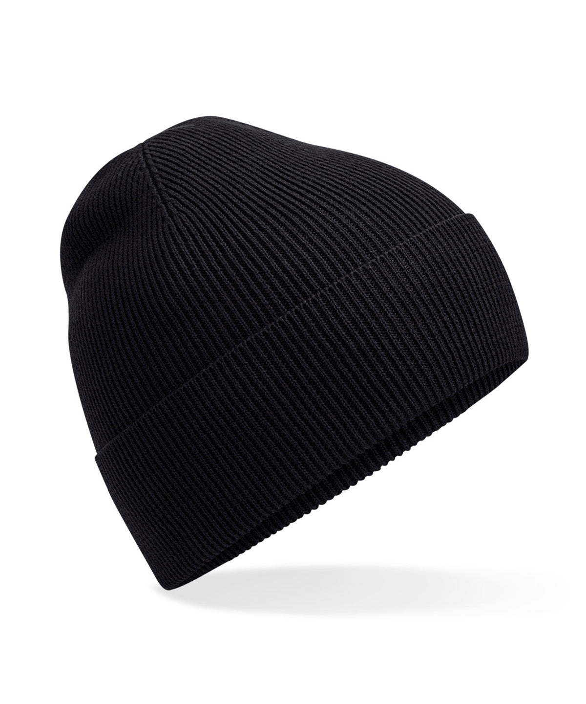 Beechfield BC51N Organic cotton fine knit beanie in Black