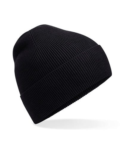 Beechfield BC51N Organic cotton fine knit beanie in Black