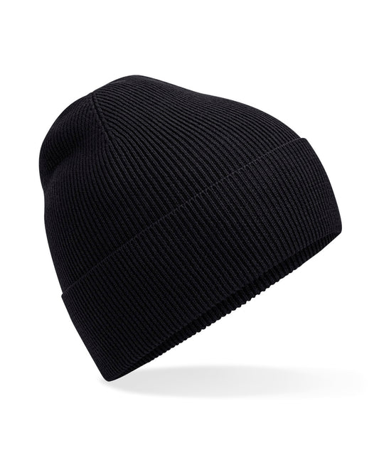 Beechfield BC51N Organic cotton fine knit beanie in Black