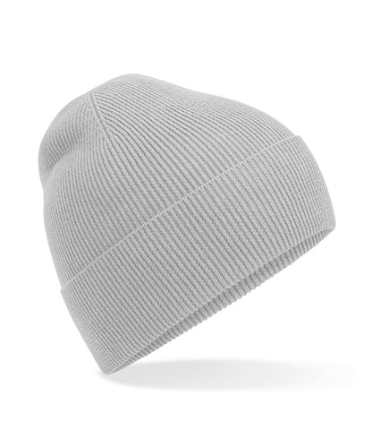 Beechfield BC51N Organic cotton fine knit beanie in Light Grey
